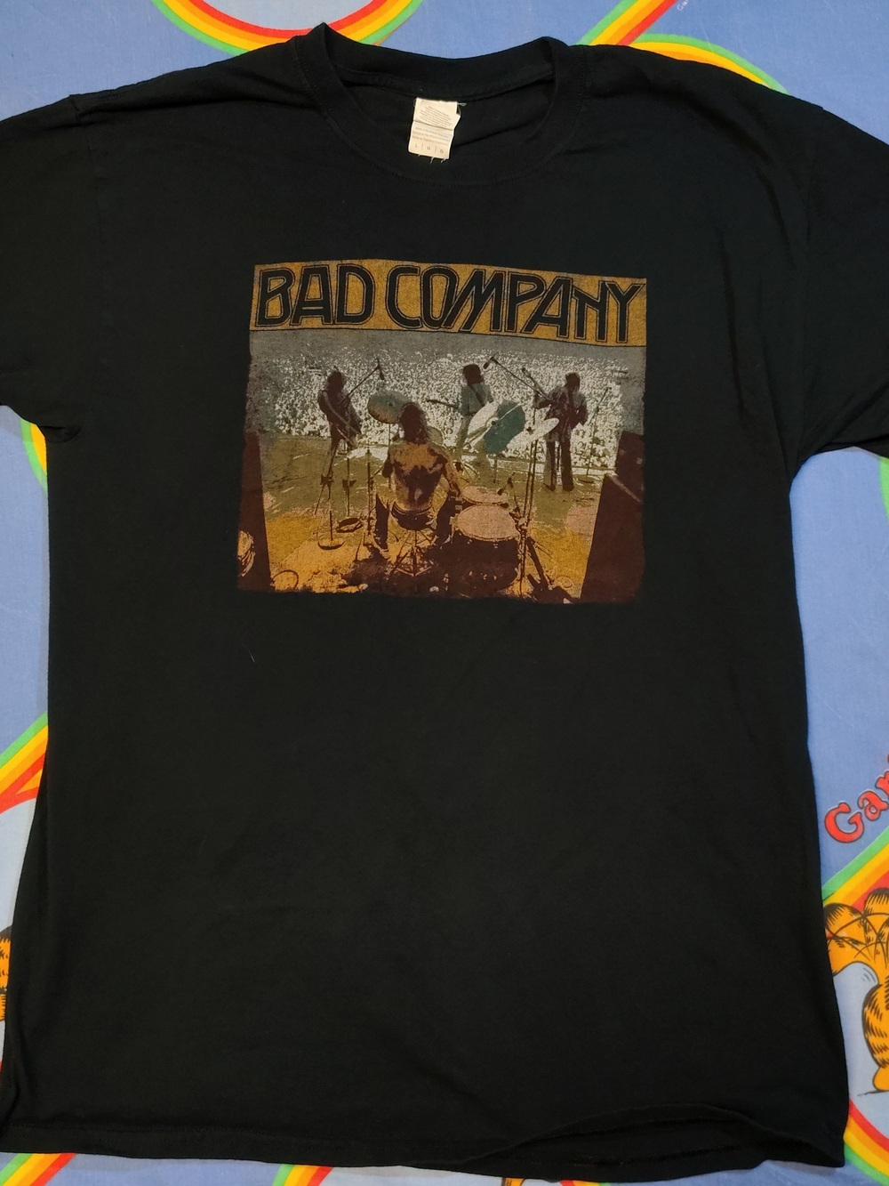 Bad Company Tour Shirt Mens Large Black Concert Graphic Tee Gildan 2016